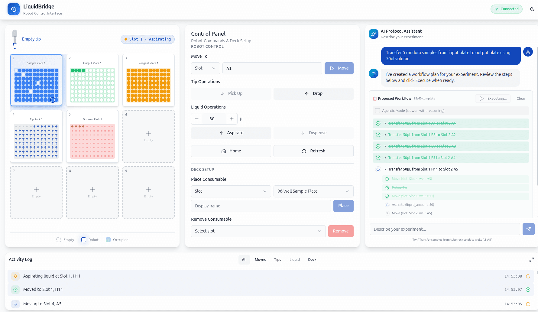QPillars (Internal R&D) - AI Agent for Laboratory Liquid Handling